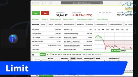 How To Set Triggers To Buy And Sell Stocks With TD Ameritrade W Prince