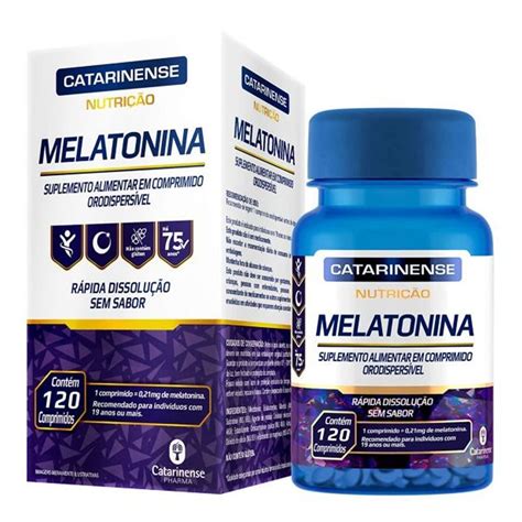 Melatonina 120 Comprimidos Catarinense Nutrição OtimaNutri