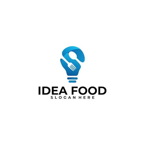 Premium Vector | Idea food logo vector design template