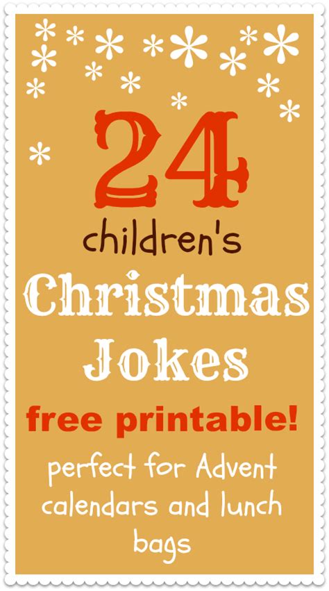 Christmas jokes for kids printable