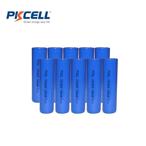 10pcslot Pkcell 100 New Original Icr18650 37v 2200mah 18650 Lithium