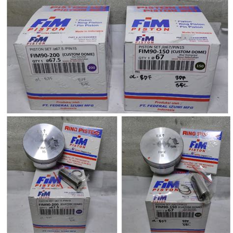 Jual Piston Fim Seher Kit Seher Fim Custom Dome Pin Atur