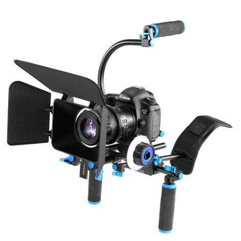 4in1 DSLR Rig Set Movie Kit Filming System Handheld Shoulder Mount