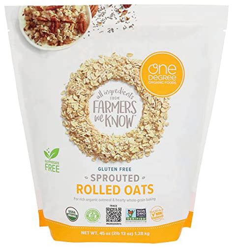 ONE DEGREE ORGANIC FOODS Organic Sprouted Rolled Oats 45 OZ Walmart