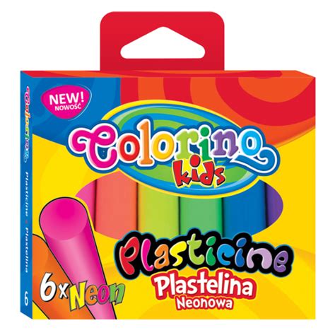 Мягкий Пластилин Colorino Неоновый круглый 6 цветов 100 грамм neon ...