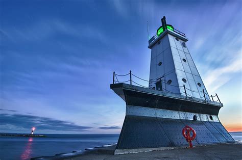 Ludington North Breakwater Lighthouse Photograph By Sebastian Musial