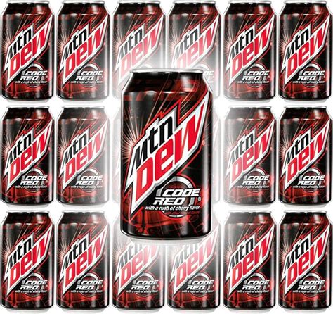 Mountain Dew Code Red Cherry Flavored Soda Pop 12 Fl Oz 54 OFF