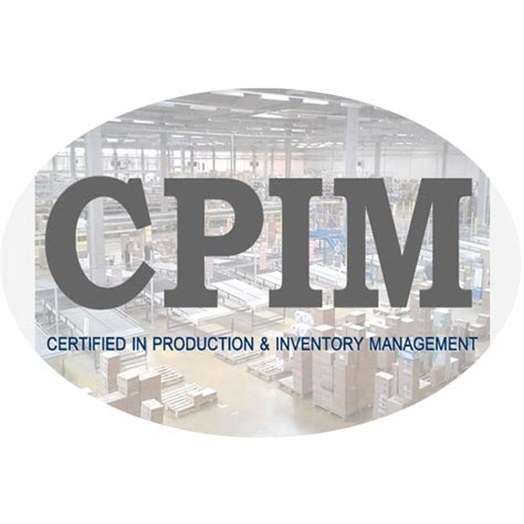 APICS Certified in Production & Inventory Management (CPIM) Part 1