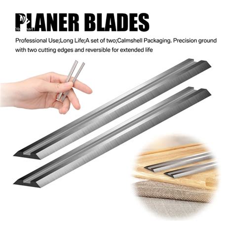 Pcs Carbide Planer Blade X X Mm Reversible Wood Planer Knife For