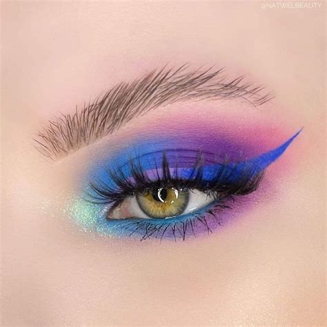 Fashion And Beauty In 2024 Colorful Eye Makeup Blue Eye Makeup Fancy