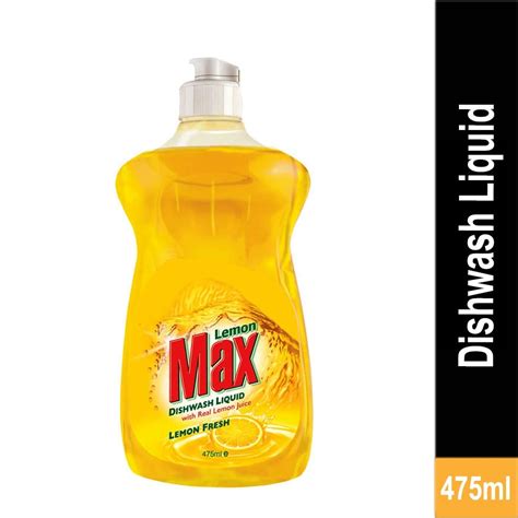 Buy Lemon Max Dishwash Liquid Yellow Bottle Ml At Best Price Grocerapp