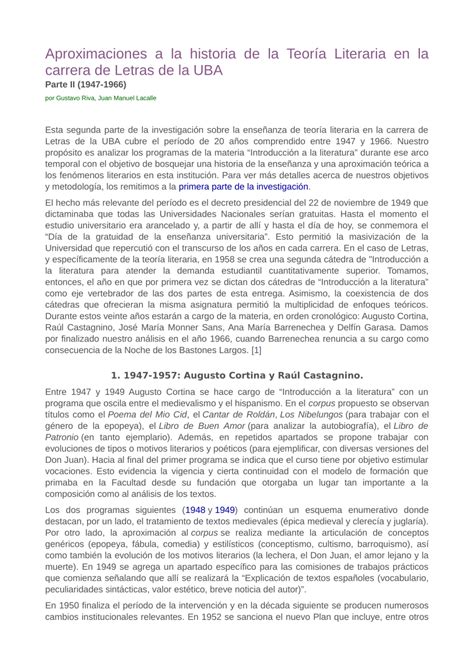 Pdf Aproximaciones A La Historia De La Teor A Literaria En La Carrera