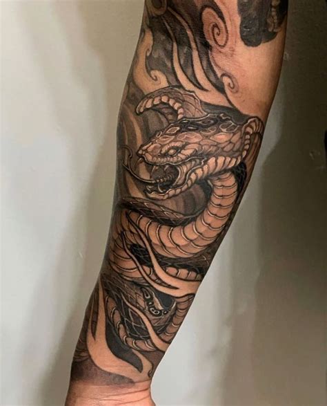 Serpent Tattoo Sleeve