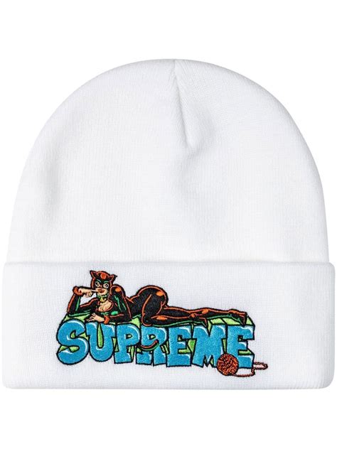 Supreme Catwoman Embroidered Beanie Farfetch