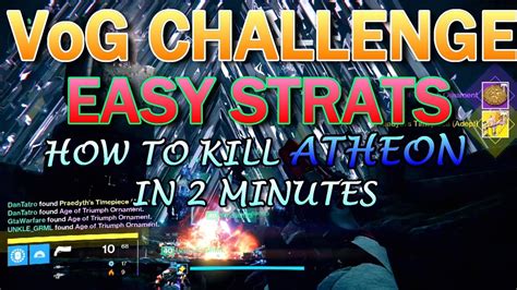 Destiny How To Kill Atheon In Year Fast Easy Year Vault Of