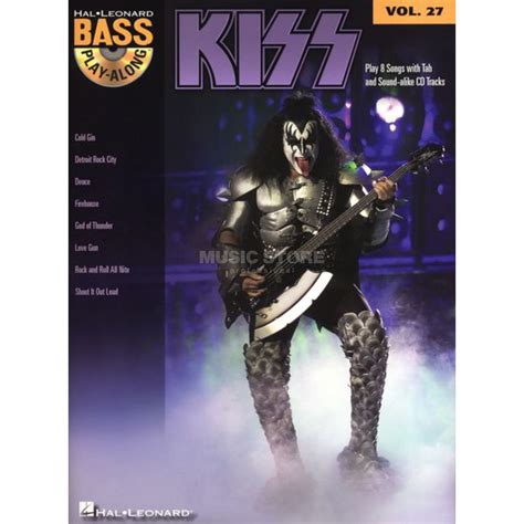 Hal Leonard Bass Play Along Volume Kiss Music Store Professional