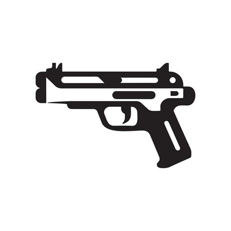 Gun Logo Vector, Gun isolated on white 34897996 Vector Art at Vecteezy