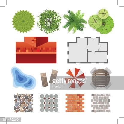 Elements For Landscape Design Stock Vector | Royalty-Free | FreeImages