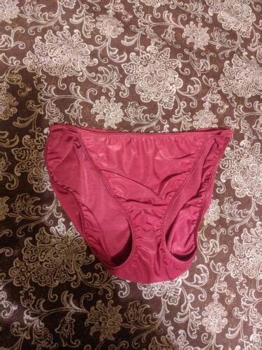 Vtg Vassarette Satin Double String Bikini Panties Siz Gem