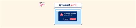 Alert In JavaScript Scaler Topics