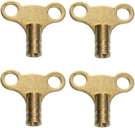 Solid Brass Universal Radiator Bleed Key 2 Pack 5mm Radiator Key For