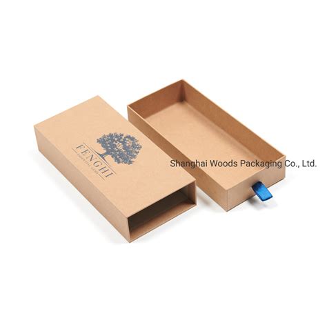 Custom Luxury Square Rigid Cardboard Paper Small Thin Slider Box Drawer