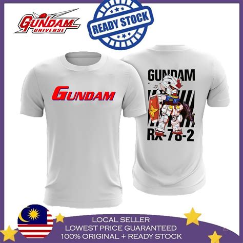 70 Mega Sales GUNDAM ANIME KOREAN STYLE BAJU T SHIRT 1OO COTTON T