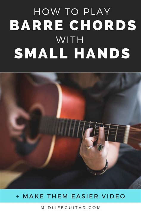 How To Play Barre Chords With Small Hands Learn Guitar Beginner Guitar