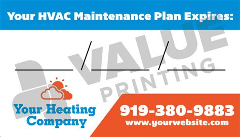 Hvac Business Card Magnet Value Printing