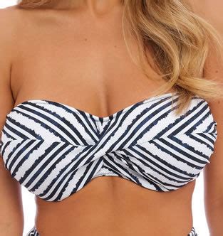 Fantasie Sunshine Coast Bandeau Full Cup Bikini French Navy Off Rrp