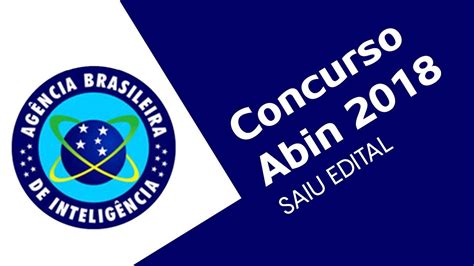 Concurso Abin Veja Detalhes Do Edital Youtube