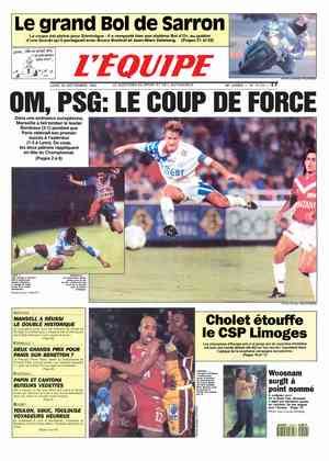 L Quipe Front Page From September