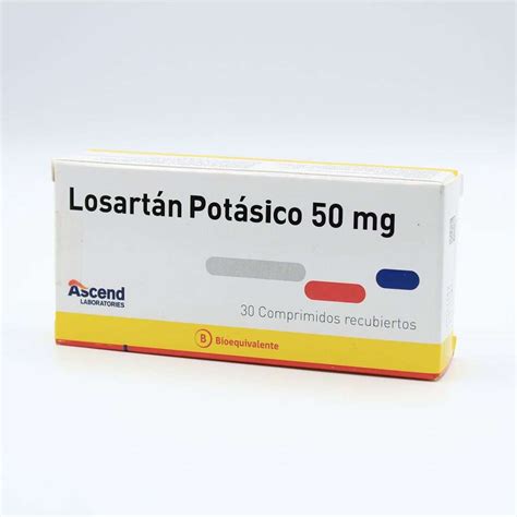 Losartán Potásico 50 mg 30 Comprimidos Recubiertos Surfarma