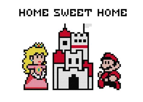 Super Mario Bros 3 World 1 Map Cross Stitch Pattern Nerdpillo