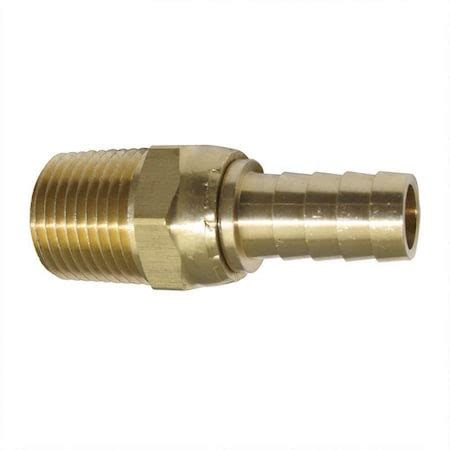 Interstate Pneumatics Brass Hose Fitting Connector 1 2 Inch Swivel