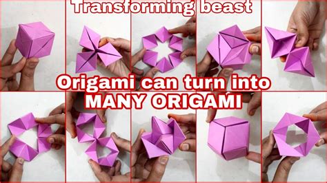 Transforming Origami Beast Origami Can Transform Into Many Origami