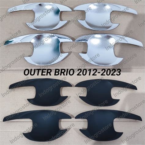 Jual Outer Mangkok Handle Hitam Doff Chrome Mobil Honda New Brio 2012