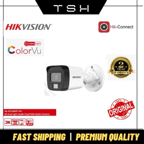 Hikvision Ds Ce K T Lfs K Smart Hybrid Light Audio Fixed Mini Bullet