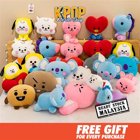 BTS BT21 Tinytan Bangtan OT7 Kpop Merch Pillow Cushion Bantal Peluk