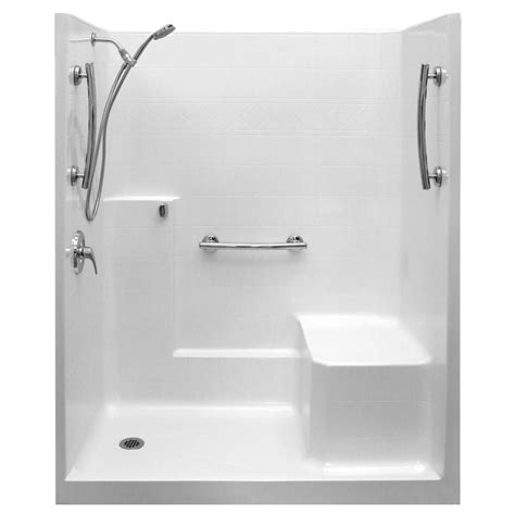 Fiberglass Shower Stalls And Kits Showers The Home Depot