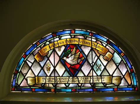 Beautiful stain glass in our nursery room – St. Andrew's Presbyterian