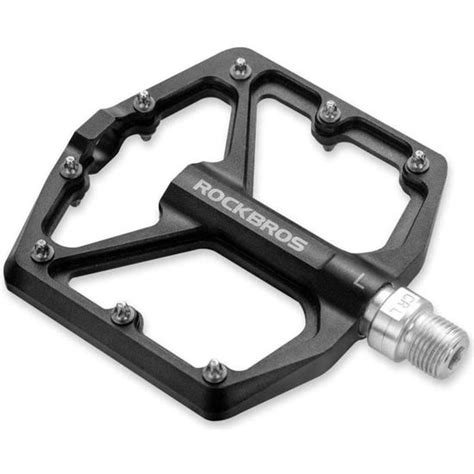 ROCKBROS Pédales VTT BMX Cyclisme Pedales Plates Vélo Anti Glissant 9