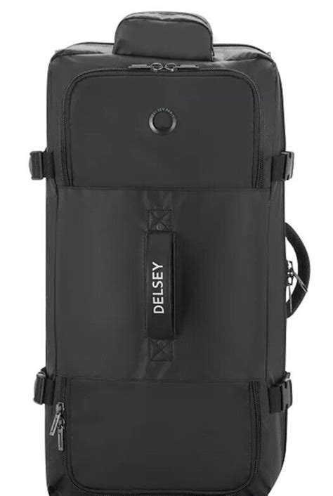 Delsey Paris Raspail Rolling Wheeled Duffle Bag Black Ebay