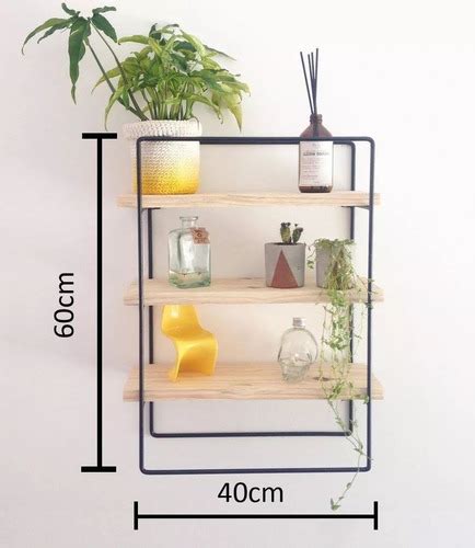 Prateleira Cozinha Porta Condimentos Temperos Ferro Madeira Frete Gr Tis