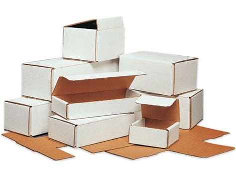 Pack Kontrol® Cardboard Mailer Boxes White Mailers Kraft Mailers