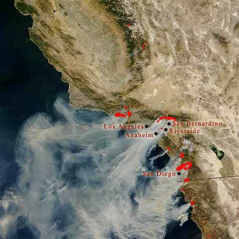 Southern California Wildfires Courtesy Of Nasa Download Scientific Diagram