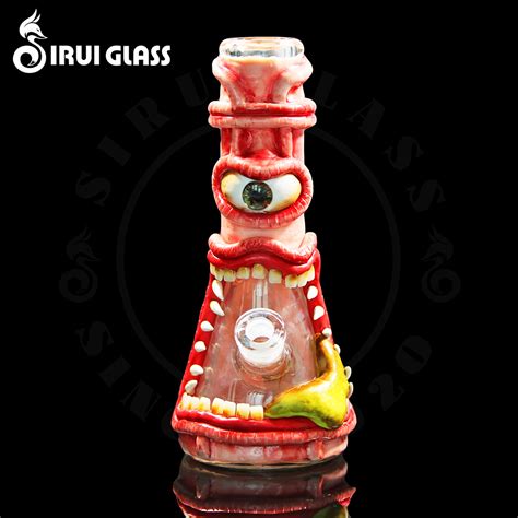 Sirui Glass Pipeugly 3d Monster Ceramic Smoking Dab Rig For Tobacco