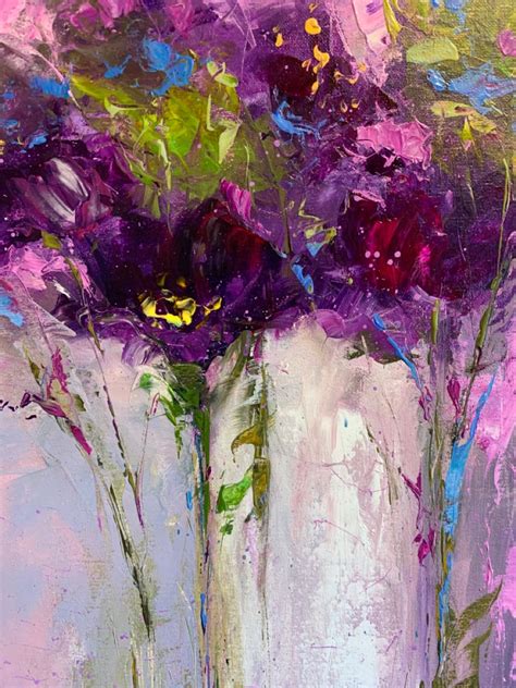 Abstract Flower Art Acrylic Painting Flowers Abstract Art Painting