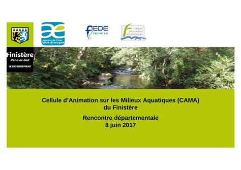 Pdf Cellule Danimation Sur Les Milieux Aquatiques Cama Du