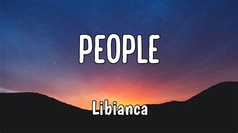 Libianca People Lyrics Youtube